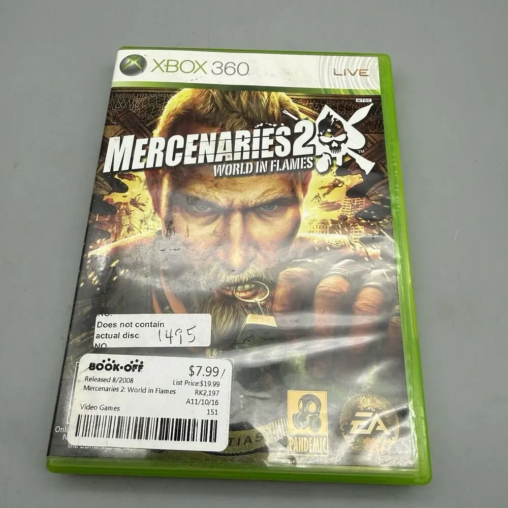 Mercenaries 2: World in Flames (Microsoft Xbox 360, 2008) CIB